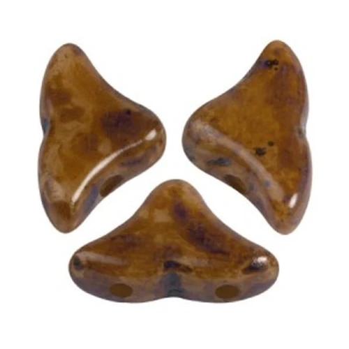 Perle in vetro Hélios® di Puca® 6x10 mm - Opaque Beige Travertin x10g