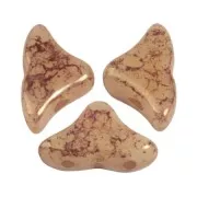 Perle in vetro Hélios® di Puca®  6x10 mm - Opaque Beige Bronze x10g