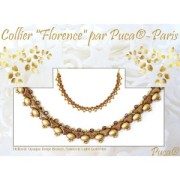 Perle in vetro Hélios® di Puca®  6x10 mm - Opaque Beige Bronze x10g