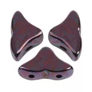 Perle in vetro Hélios® di Puca® 6x10 mm - Jet Nebula x10g