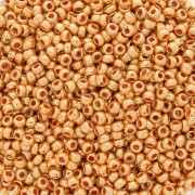 Perla Preciosa 11/0 2 mm - Terra Metallica - Oro chiaro x 20 g