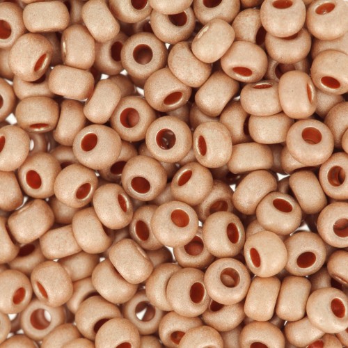 Perla Preciosa 11/0 2 mm - Terra Metallica Opaca - Dorato ramato x20g
