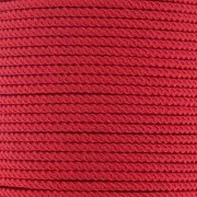 Cordone di poliestere intrecciato da 2 mm - Rosso scuro x1m