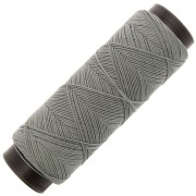Filo piatto poliestere cerato Slam Cord per micro macramè 0,6 mm - Grigio x100m|raw }}