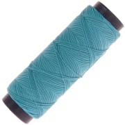 Filo piatto poliestere cerato Slam Cord per Micro Macramè 0,6 mm - Turchese x100m