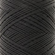 Filo piatto poliestere cerato Slam Cord per Micro Macramè 0,6 mm - Nero x100m
