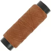 Filo piatto poliestere cerato Slam Cord per micro macramè 0,6 mm - Mocca x100m