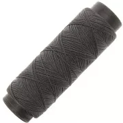 Filo piatto poliestere cerato Slam Cord per micro macramè 0,6mm Grigio scuro x100m
