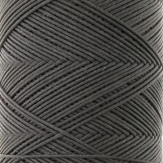 Filo piatto poliestere cerato Slam Cord per micro macramè 0,6mm Grigio scuro x100m