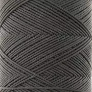 Filo piatto poliestere cerato Slam Cord per micro macramè 0,6mm Grigio scuro x100m