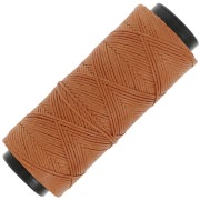 Filo piatto poliestere cerato Slam cord per micro macramè 1mm - Mocca x100m