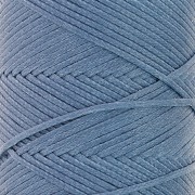 Filo piatto poliestere cerato Slam Cord per Micro Macramé 1mm - Blu Denim x100m
