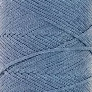 Filo piatto poliestere cerato Slam Cord per Micro Macramé 1mm - Blu Denim x100m