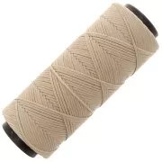 Filo piatto poliestere cerato Slam Cord per micro macramè 1 mm - Sable x100m