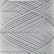 Filo piatto poliestere cerato Slam Cord per micro macramè 1mm - Grigiox100m