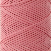 Filo piatto poliestere cerato Slam Cord per Micro Macramè 1mm - Rosa x100m