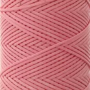 Filo piatto poliestere cerato Slam Cord per Micro Macramè 1mm - Rosa x100m