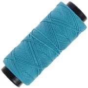 Filo piatto poliestere cerato Slam Cord per micro macramè 1mm - Turchese x100m