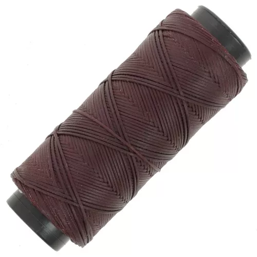 Filo piatto poliestere cerato Slam Cord per micro macramè 1 mm Melanzana  x100m