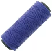Filo piatto poliestere cerato Slam cord per micro macramè 1mm blu reale x100m