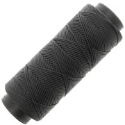 Filo piatto poliestere cerato Slam Cord per Micro Macramè 1mm - Nero x100m