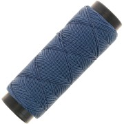 Filo piatto poliestere cerato Slam Cord per Micro Macramé 0,6mm Blue Denim x100m