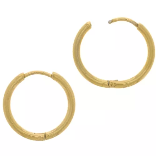 Monachelle 18 mm da decorare - Acciaio inox 304L dorato x2