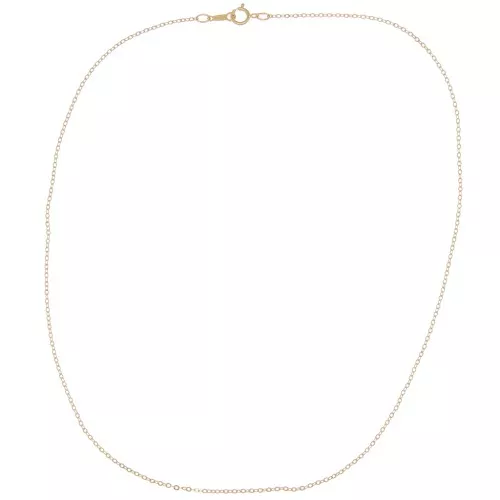 Girocollo maglia forzatina limata 1.4 mm - Gold filled x41cm