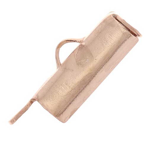 Terminale per tessitura Miyuki 10 mm seed bead - Dorato rosa x1