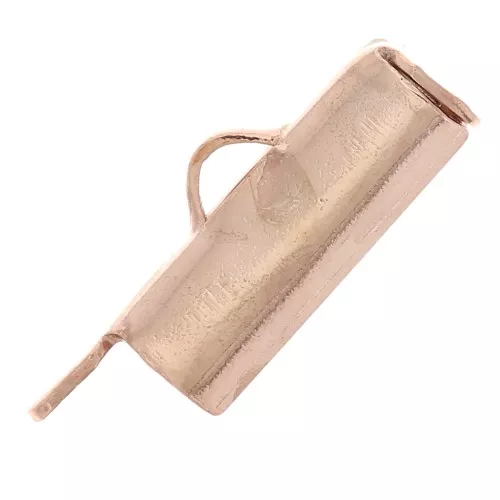 Terminale per tessitura Miyuki 10 mm seed bead - Dorato rosa x1