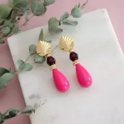 Perle rotonde effetto fiore 8 mm - Argento antico x6