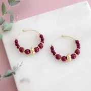 Perle rotonde effetto fiore 8 mm - Argento antico x6