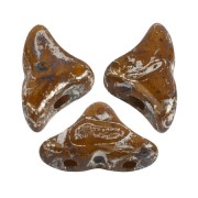 Perle in vetro Hélios® di Puca®  6x10 mm - Opaque Beige New Picasso x10g