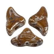 Perle in vetro Hélios® di Puca® 6x10 mm - Opaque Beige New Picasso x10g