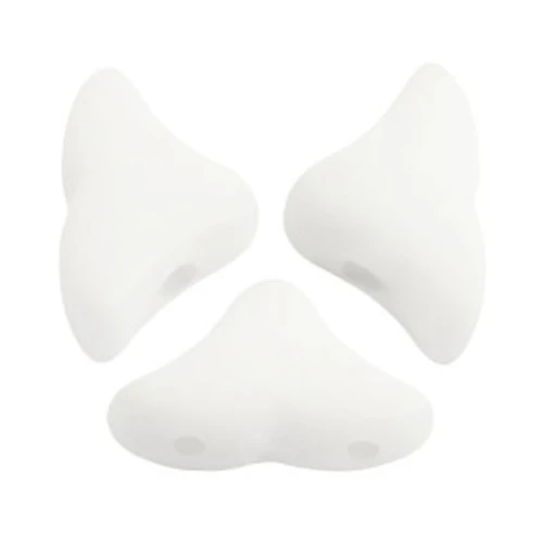 Perle in vetro Hélios® di Puca® 6x10 mm - Opaque White Mat x10g