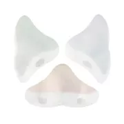 Perle in vetro Hélios® di Puca®  6x10 mm - Crystal Mat AB x10g