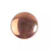 Cabochon di vetro di Puca® 14 mm - Jet Capri Gold x1