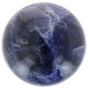 Cabochon rotondo 12 mm in pietra semi preziosa - Sodalite x1|raw }}
