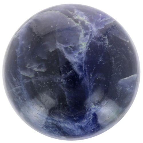 Cabochon rotondo 12 mm in pietra semi preziosa - Sodalite x1