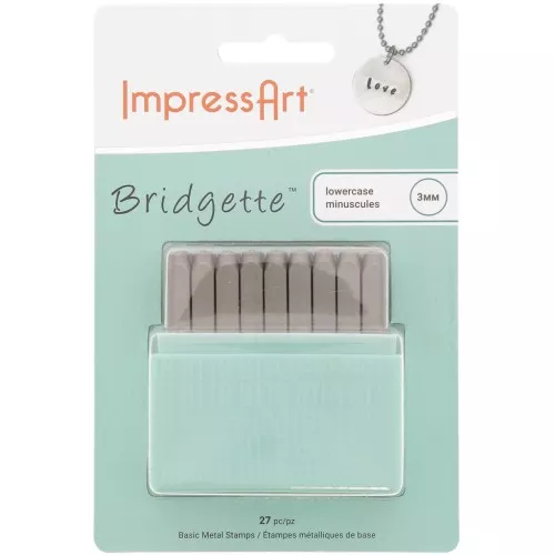 Set di punzoni ImpressArt - 3mm  Alfabeto in minuscolo BRIDGETTE x27