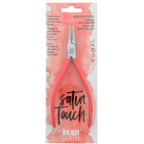 Pinze a becco piatto - Satin Touch Coral x1