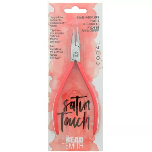 Pinze a becco piatto - Satin Touch Coral x1