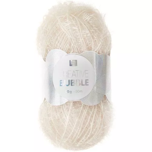 Creative Bubble - Filo per uncinetto per spugna Tawashi - Crema x50g