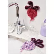 Creative Bubble - Filo per uncinetto per spugna Tawashi - Barbabietola rossa x50g