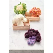 Creative Bubble Print - Filo per uncinetto per spugna Tawashi - Melanzana x50g