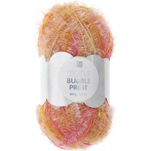 Creative Bubble Print - Filo per uncinetto per spugna Tawashi - Beet x50g