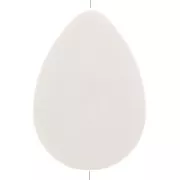 Perla goccia piatta in resina opaca 37x26 mm - Avorio x1