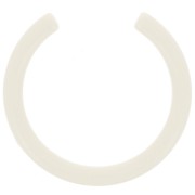 Distanziatore mezzo tondo in resina trasparente 50 mm - Ecrù x1