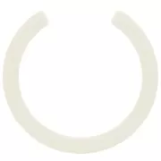 Distanziatore mezzo tondo in resina trasparente 50 mm - Ecrù x1