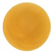 Cabochon rotondo di 12 mm in resina traslucida - Giallo miele marmorizzato x1